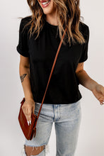 Load image into Gallery viewer, Solid Color Crew Neck Tee