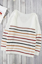 Load image into Gallery viewer, Multicolor Striped Knit Sweater