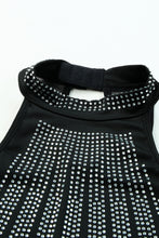 Load image into Gallery viewer, High Neck Sleeveless Diamante Bodysuit