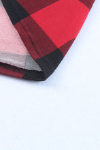 Load image into Gallery viewer, Plaid Print Leopard Splicing Striped Color Block Long Sleeve Top