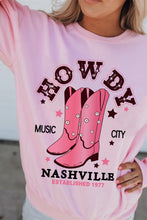 Load image into Gallery viewer, HOWDY NASHVILLE Vintage Western Graphic Sweatshirt