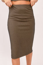 Load image into Gallery viewer, Striped Bodycon Midi Skirt
