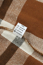 Load image into Gallery viewer, Pocketed Buttoned Plaid Shirt Jacket