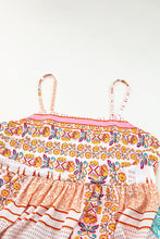 Load image into Gallery viewer, Multicolor Boho Patchwork Print Square Neck Sundress