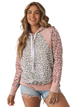 Load image into Gallery viewer, Leopard Long Sleeve Hooded Sweatshirt