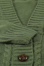 Load image into Gallery viewer, Front Pocket and Buttons Closure Cardigan