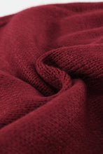 Load image into Gallery viewer, Burgundy Front Pocket and Buttons Closure Cardigan