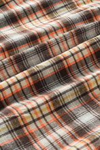 Load image into Gallery viewer, Plaid Print Button Long Sleeve Plus Size Shirt Coat