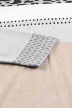 Load image into Gallery viewer, Leopard Color Block V Neck Top