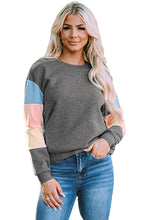 Load image into Gallery viewer, Colorblock Long Sleeve Pullover Sweatshirt