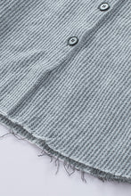 Load image into Gallery viewer, Textured Button Down Shirt Jacket with Pockets