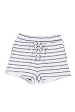 Load image into Gallery viewer, Striped Print Drawstring High Waist Casual Shorts
