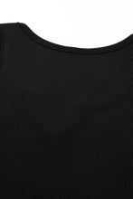 Load image into Gallery viewer, Split Neck Ribbed Knit Tank Top