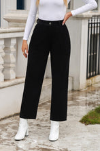 Load image into Gallery viewer, Corduroy High Waist Straight Leg Pants