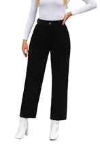 Load image into Gallery viewer, Corduroy High Waist Straight Leg Pants