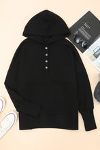 Load image into Gallery viewer, Batwing Sleeve Pocketed Henley Hoodie