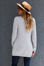 Load image into Gallery viewer, Front Pocket and Buttons Closure Cardigan