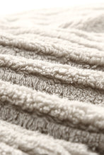 Load image into Gallery viewer, Khaki Solid Color Plush Fleece Button up Jacket