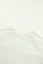 Load image into Gallery viewer, Beige Frill Trim Buttoned Knit Pullover Sweater