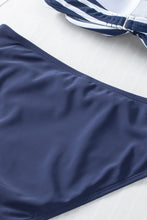 Load image into Gallery viewer, Halter Bandeau Striped Bikini