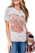 Load image into Gallery viewer, Mama Flower Leopard Print Short Sleeve Graphic Tee
