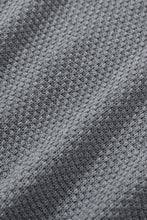 Load image into Gallery viewer, Henley Pullover Drop Shoulder Sweater with Slits