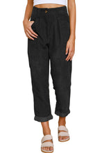 Load image into Gallery viewer, Corduroy High Waist Straight Leg Pants