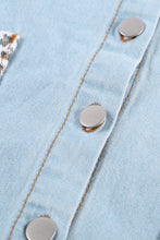 Load image into Gallery viewer, Contrast Leopard Denim Jacket