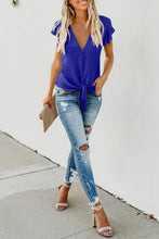 Load image into Gallery viewer, Forever Tonight Button Tie Top