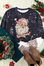 Load image into Gallery viewer, Christmas Santa Clause Leopard Print Graphic Sweatshirt