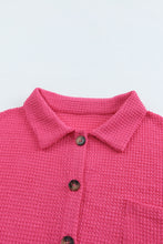 Load image into Gallery viewer, Waffle Knit Button Up Casual Shirt