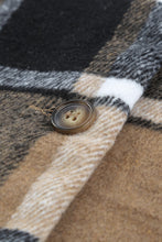 Load image into Gallery viewer, Plaid Print Buttoned Shirt Jacket