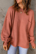 Load image into Gallery viewer, Solid Color Puffy Sleeve Pocketed Sweater