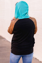 Load image into Gallery viewer, Western Print Color Block Plus Size Hoodie