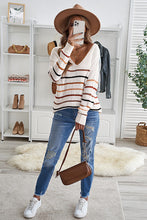Load image into Gallery viewer, Multicolor Striped Knit Sweater