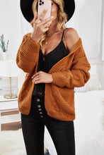 Load image into Gallery viewer, Khaki Chunky Wide Long Sleeve Knit Cardigan