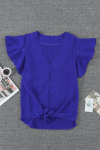 Load image into Gallery viewer, Forever Tonight Button Tie Top