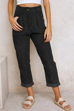 Load image into Gallery viewer, Corduroy High Waist Straight Leg Pants