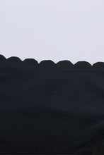 Load image into Gallery viewer, Solid Scalloped One-Shoulder Bikini