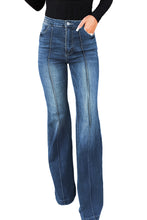 Load image into Gallery viewer, Central Seam Stitching Wide Leg Jeans
