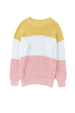 Load image into Gallery viewer, Colorblock Bubble Sleeve Plus Size Sweater