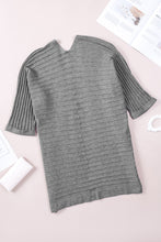 Load image into Gallery viewer, Ribbed Open Front Knit Cardigan