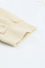 Load image into Gallery viewer, Khaki Colorblock V Neck Long Sleeve Hoodie