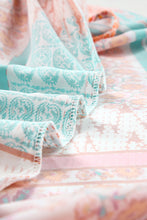 Load image into Gallery viewer, Multicolor Boho Patchwork Print Square Neck Sundress