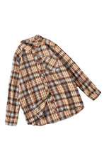 Load image into Gallery viewer, Plaid Print Button Long Sleeve Plus Size Shirt Coat