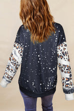 Load image into Gallery viewer, Tie Dye Leopard Drop Shoulder Sweatshirt