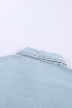 Load image into Gallery viewer, Contrast Leopard Denim Jacket