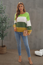 Load image into Gallery viewer, Pullover Colorblock Winter Sweater