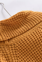 Load image into Gallery viewer, Mustard Buttoned Wrap Turtleneck Sweater