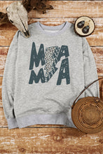 Load image into Gallery viewer, MAMA Lightning Leopard Print Long Sleeve Sweatshirt